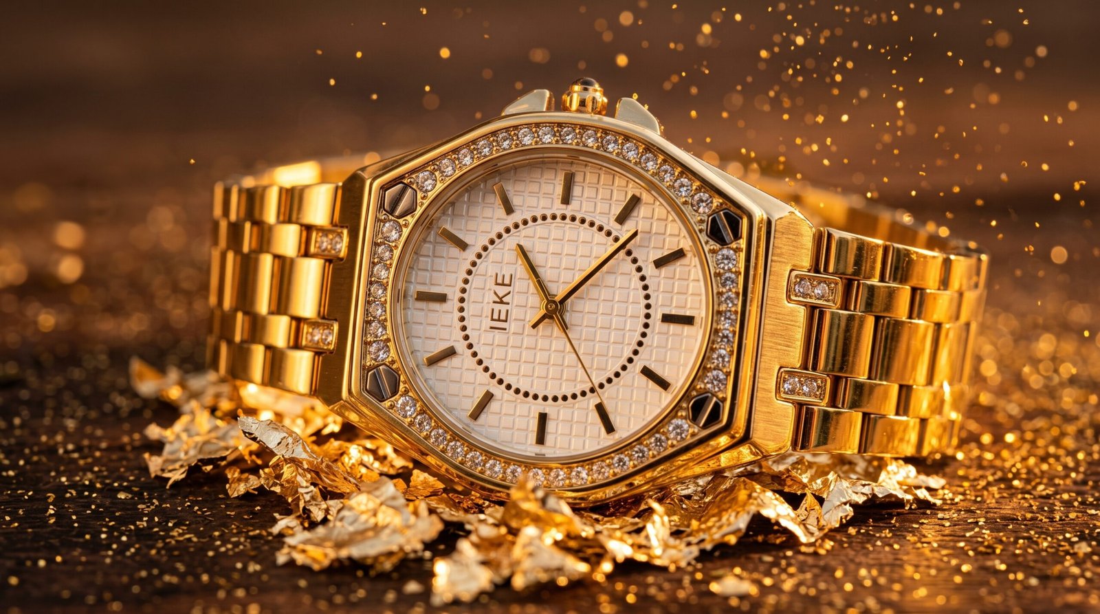 Montre Classique Dorée avec Écrin – Image 5