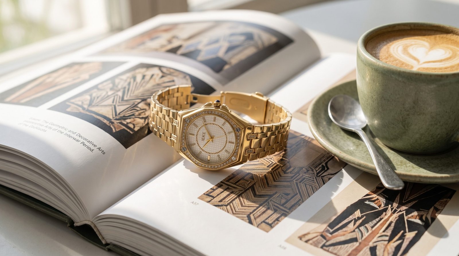Montre Classique Dorée avec Écrin – Image 4