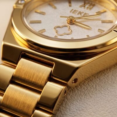 Montre IEKE - Motif Trèfle Porte-Bonheur