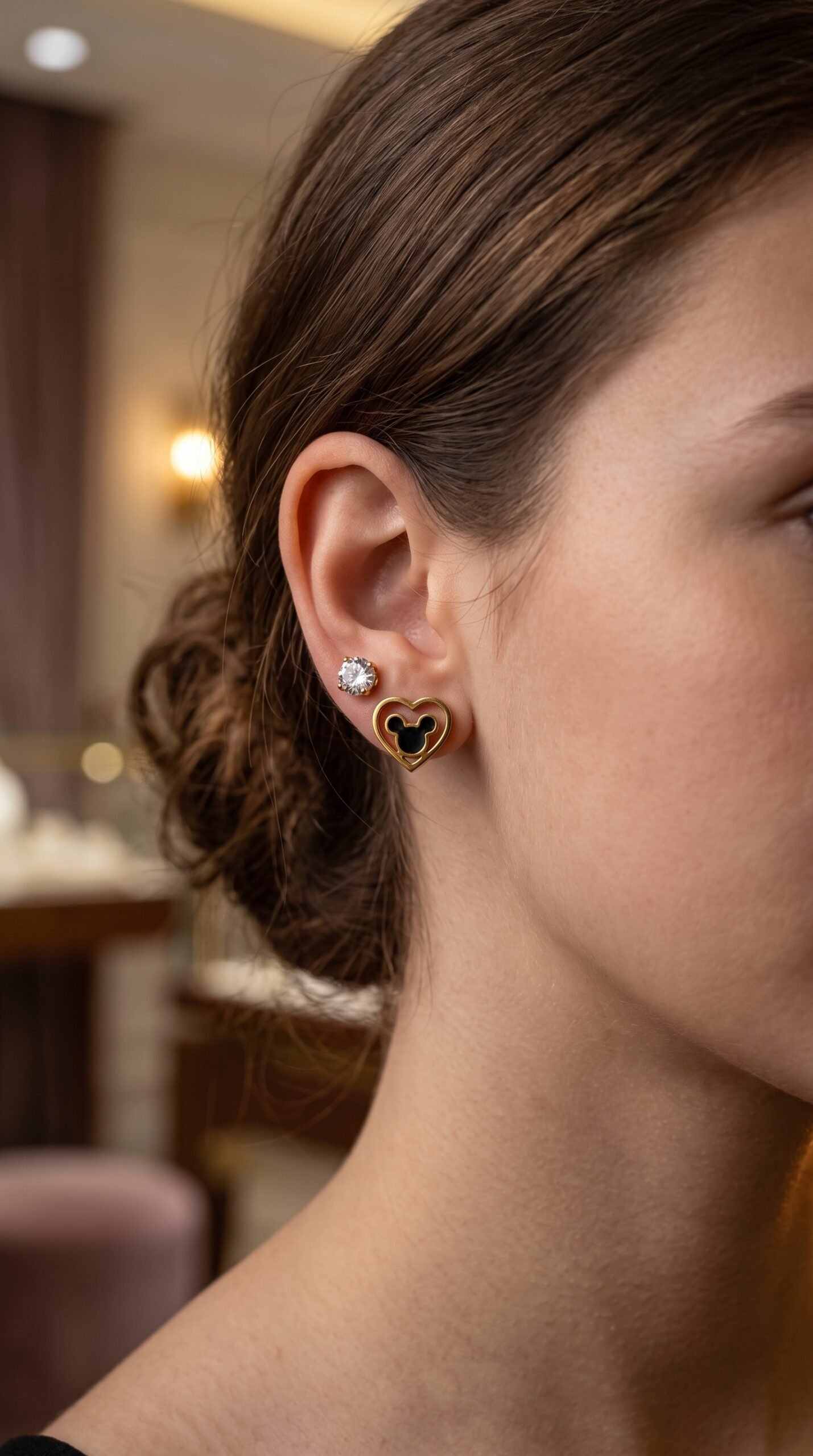 Boucles d'Oreilles Élégantes Motif MINI Mouse – Image 2
